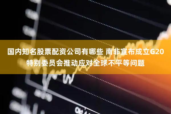 国内知名股票配资公司有哪些 南非宣布成立G20特别委员会推动应对全球不平等问题