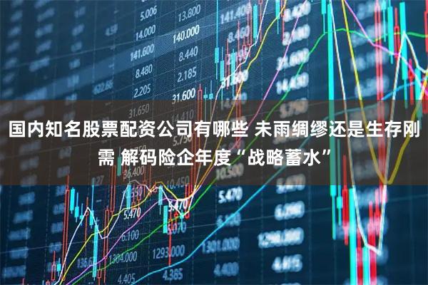 国内知名股票配资公司有哪些 未雨绸缪还是生存刚需 解码险企年度“战略蓄水”